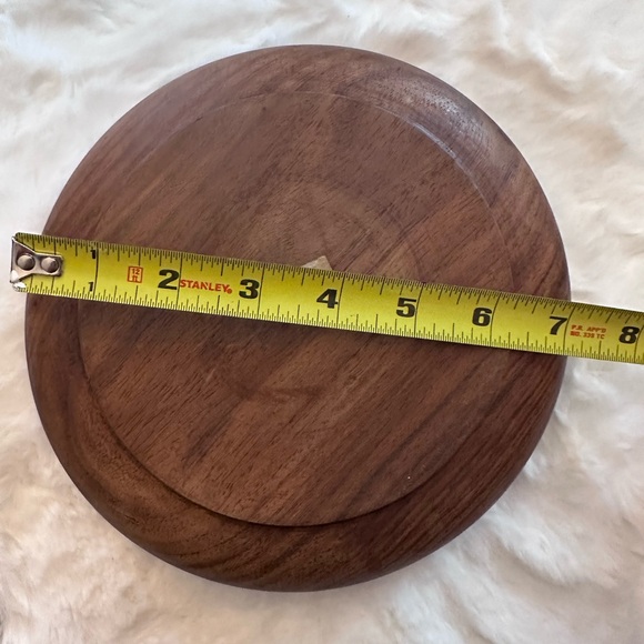 Hand-Carved Wooden Floral Bowl – Vintage Boho Decor - Picture 5 of 5